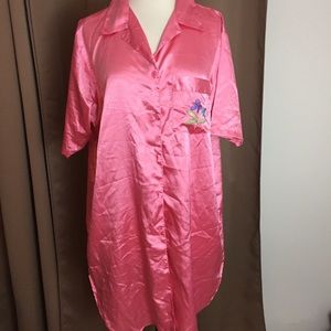 Satin Sleep Shirt Nightgown